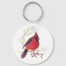 Search for cardinal bird key rings Watercolor