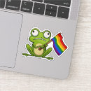 Search for rainbow frog stickers Lesbian