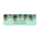 Search for peacock wedding return address labels Chic
