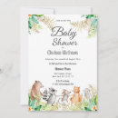 Search for cute animals baby shower invitations Floral