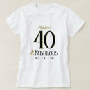 Search for 40th birthday party tshirts Modern typography