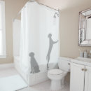 Search for funny dog shower curtains Silhouette