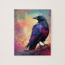 Search for crow puzzles Watercolor