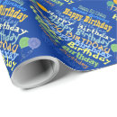 Search for graphic wrapping paper Birthday