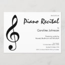 Search for music recital invitations Minimalist