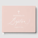 Search for pink guest books Baptism