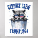 Search for garbage posters President