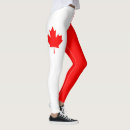 Search for canadian flag leggings Red