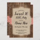 Search for burlap birthday invitations Rustic
