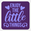 Search for little things stickers Saying