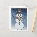 Search for snowman drawing postcards Winter