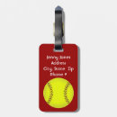 Search for softball luggage tags Cute