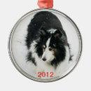 Search for sheltie christmas tree decorations Dog