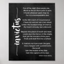 Search for invictus posters Motivational