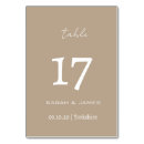 Search for rehearsal dinner table cards Minimalist