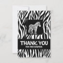 Search for zebra print thank you cards Black and white