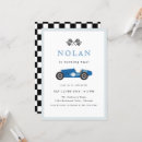 Search for blue race car invitations Kids