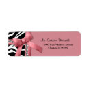 Search for silver bow return address labels Pink