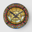 Search for stained glass window clocks Religion