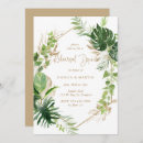 Search for geometric rehearsal dinner invitations Botanical