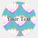 Search for white seashell stickers Sea life
