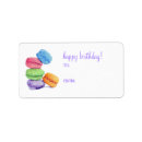 Search for macaron return address labels France