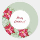 Search for watercolor poinsettia stickers Merry christmas