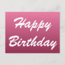Search for business birthday postcards Pink