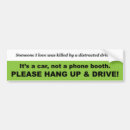 Search for hang up and drive bumper stickers Distracted