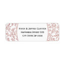 Search for gold leaves return address labels Pattern