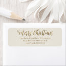 Search for cream return address labels Merry christmas