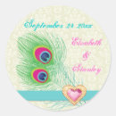Search for peacock save the date stickers Peafowl