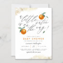 Search for orange baby shower invitations Clementine