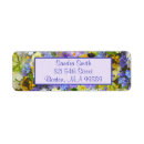 Search for purple flower return address labels Violet