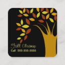 Search for raking leaves business cards Fall