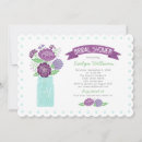 Search for lilac and blue invitations Rustic