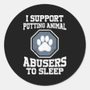Search for abusers stickers Animal cruelty prevention