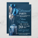 Search for male retirement invitations Blue