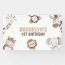 Search for safari birthday banners Giraffe