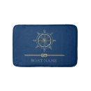 Search for navy blue gold bath mats Nautical