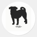 Search for pug silhouettes stickers Animal