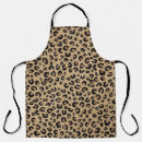 Search for leopard print aprons Black