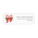 Search for candy cane return address labels Festive