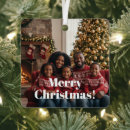 Search for double sided christmas tree decorations Merry