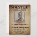 Search for wanted poster invitations Outlaw