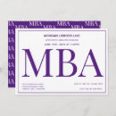 Search for purple and white graduation invitations Simple