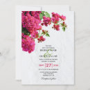 Search for pink flower wedding invitations Greenery