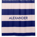 Search for navy blue striped shower curtains Preppy