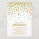 Search for confetti graduation invitations White