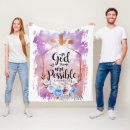 Search for religious cross blankets Bible verse
